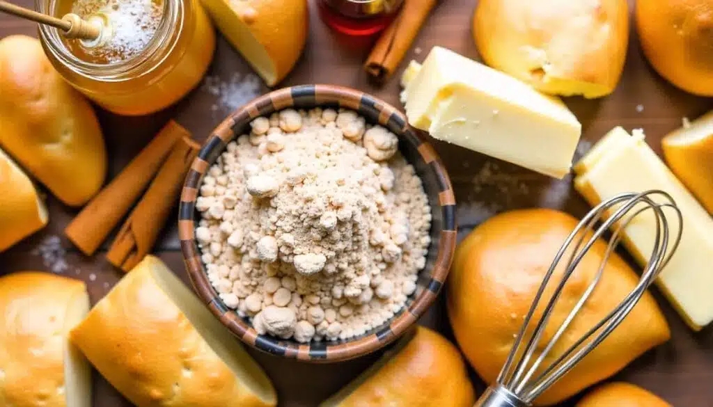 Ingredients for Texas Roadhouse Butter laid out on a wooden surface