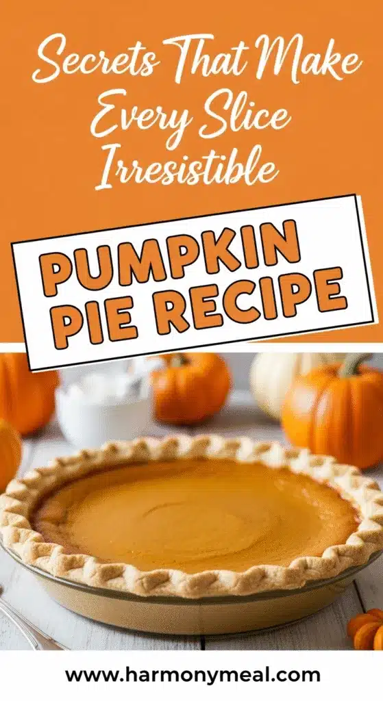 Pumpkin pie recipe showcasing irresistible autumn dessert with vibrant textures