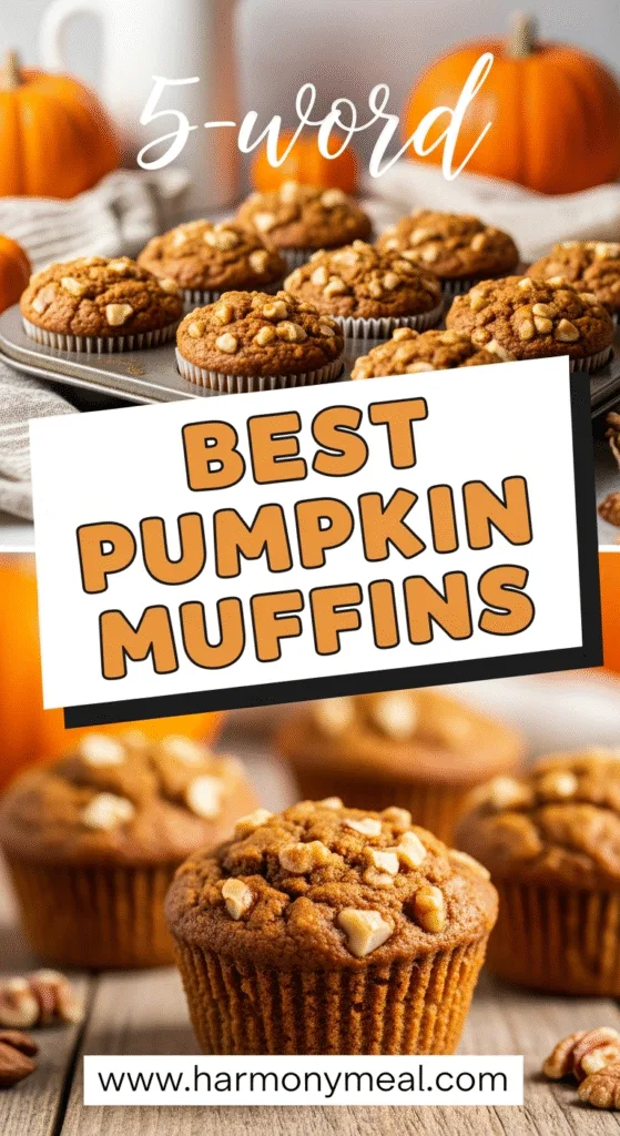 Best pumpkin muffins fresh from oven with crumb texture close-up