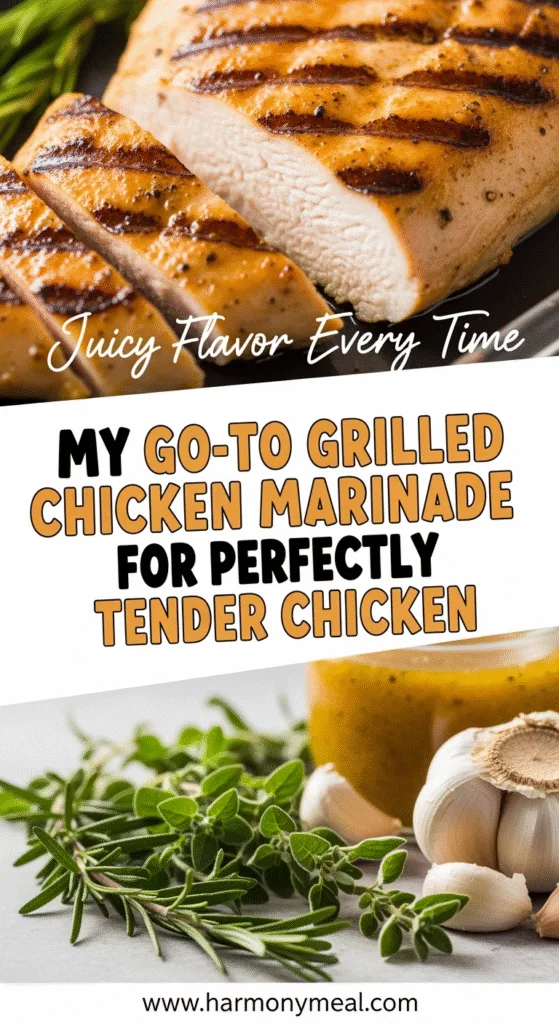 Juicy grilled chicken breast recipe with fresh herbs and flavorful marinade