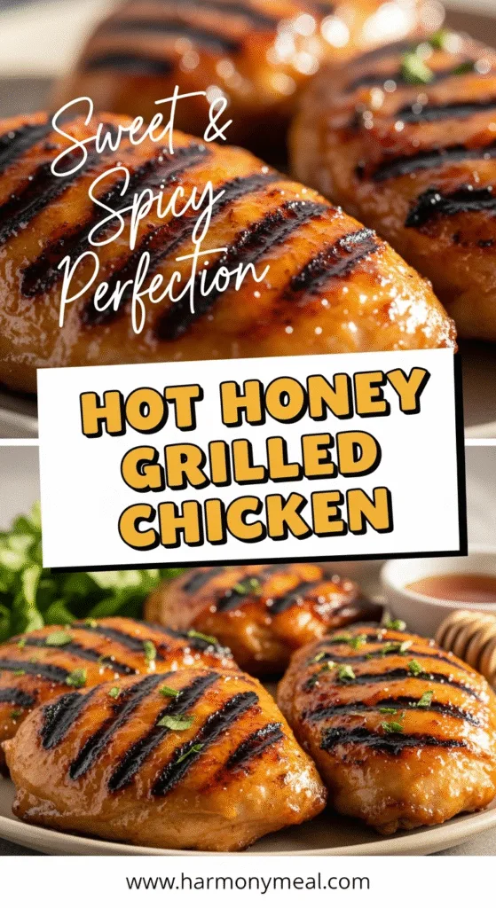 Hot honey grilled chicken with caramelized glaze and fresh rosemary.