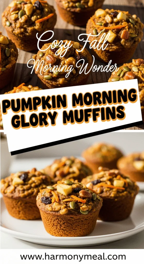 Pumpkin Morning Glory Muffins close-up with nuts, raisins, and apple pieces