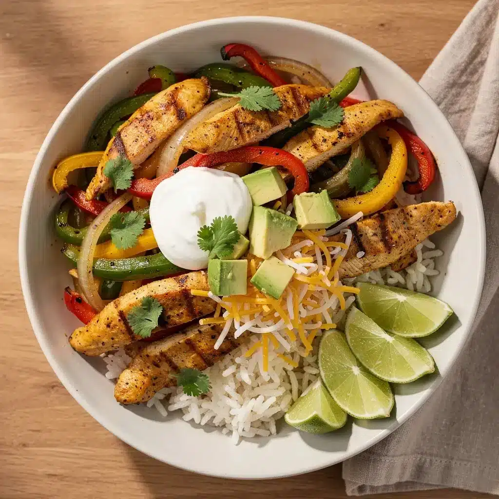 Recipe variations for Sheetless Chicken Fajita Bowl