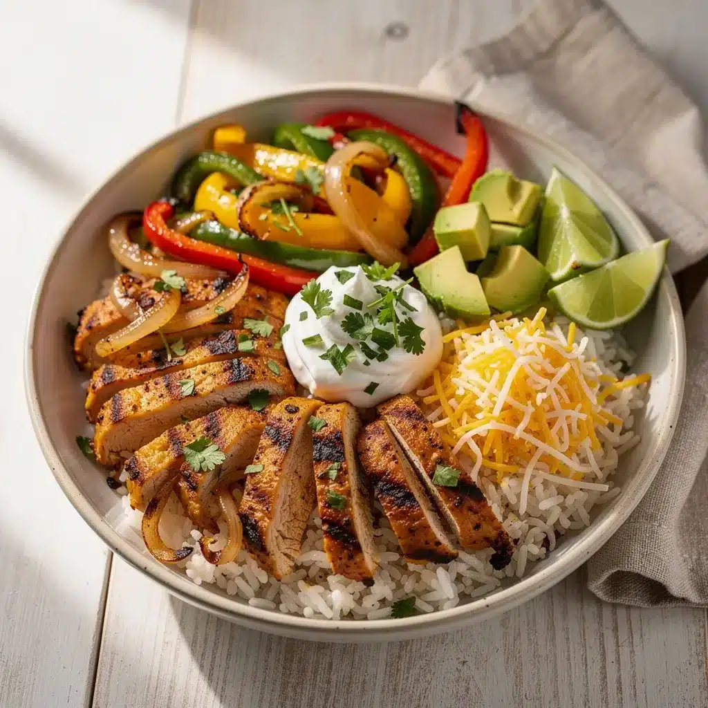 Ingredients for Sheetless Chicken Fajita Bowl