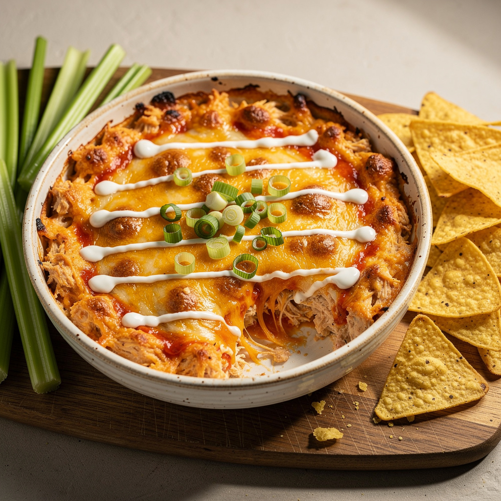 Ingredients for Home cook with five-ingredient buffalo chicken dip recipe
