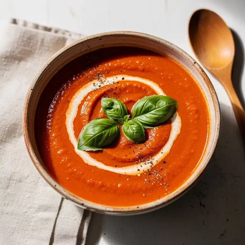 Ingredients for Creamy Tomato Basil Soup