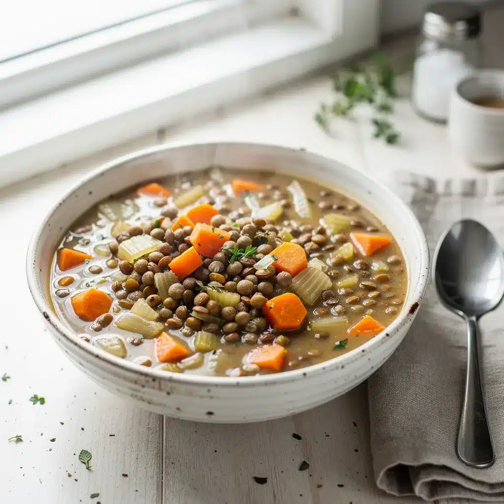 Ingredients for Hearty Lentil Vegetable Soup