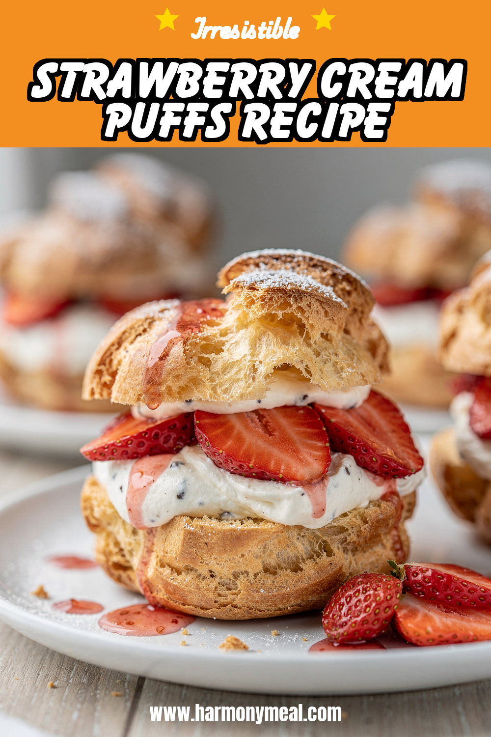 Storage and leftovers for Strawberry Cream Puffs Recipe