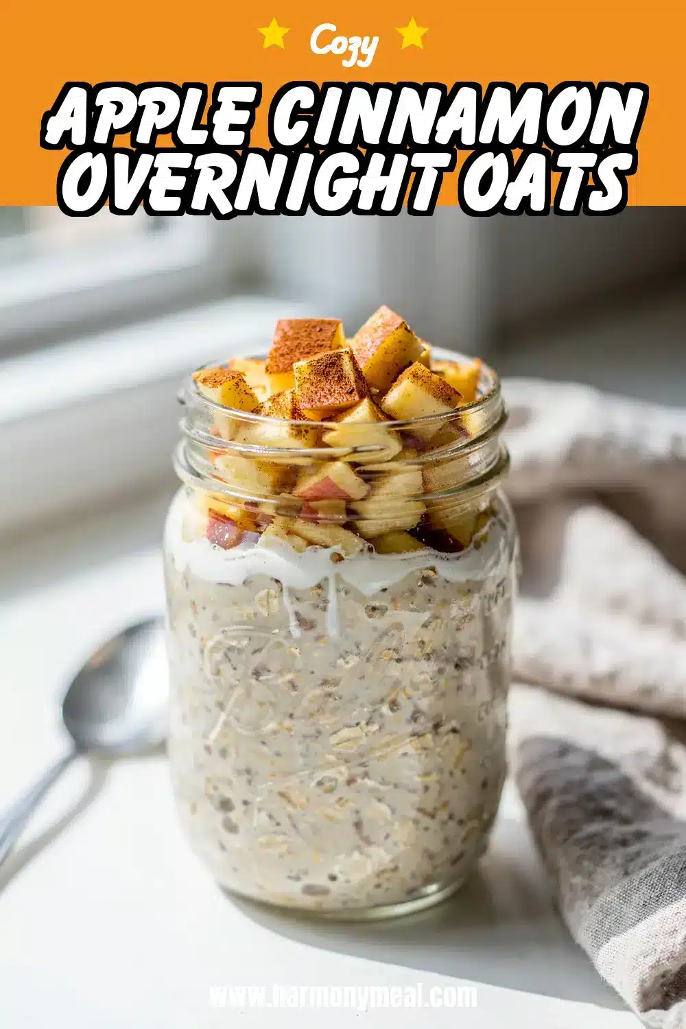 Storage and leftovers for Apple Cinnamon Overnight Oats