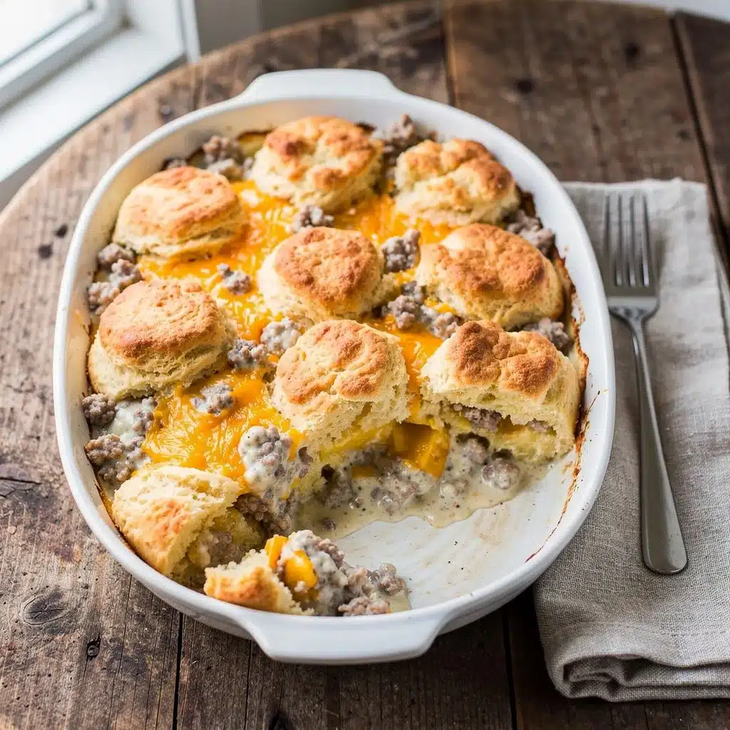 Ingredients for Biscuits and Gravy Breakfast Casserole