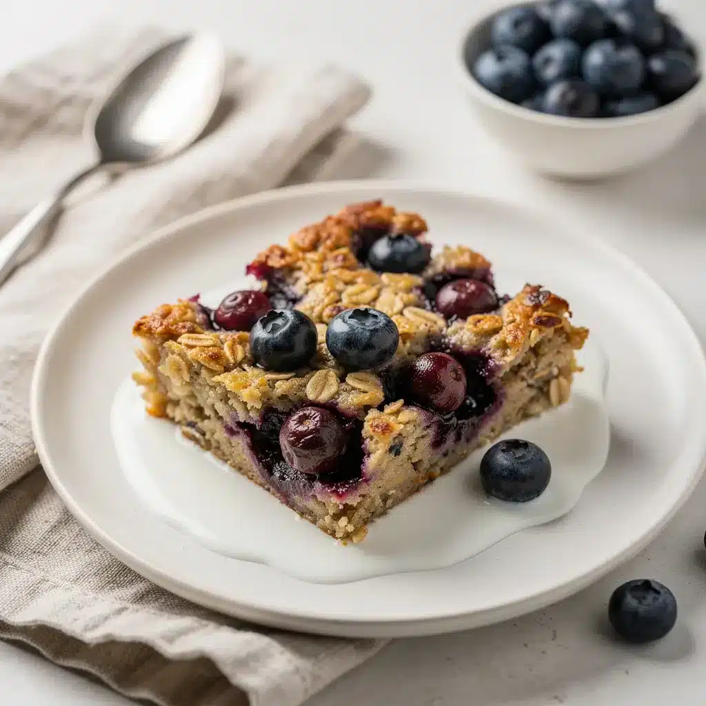 Ingredients for Blueberry Baked Oatmeal