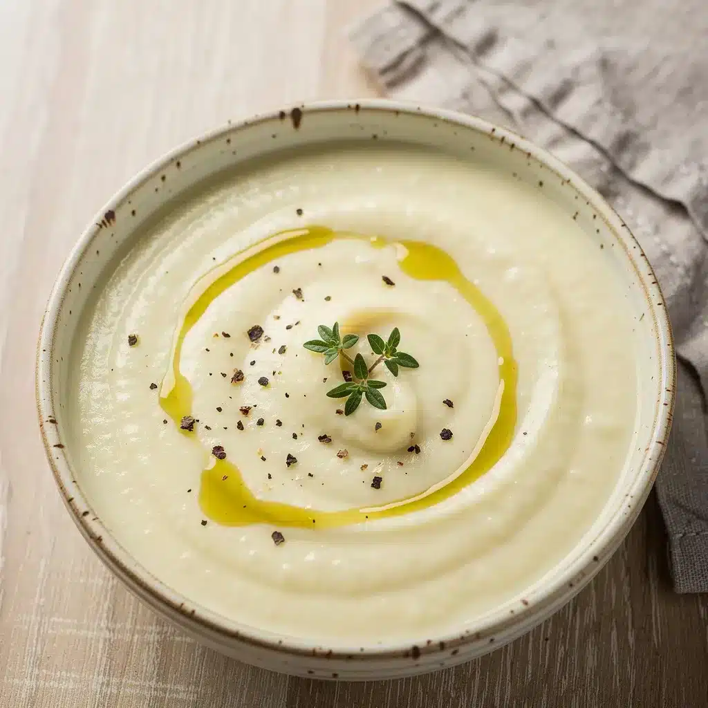 Ingredients for Roasted Garlic Cauliflower Soup