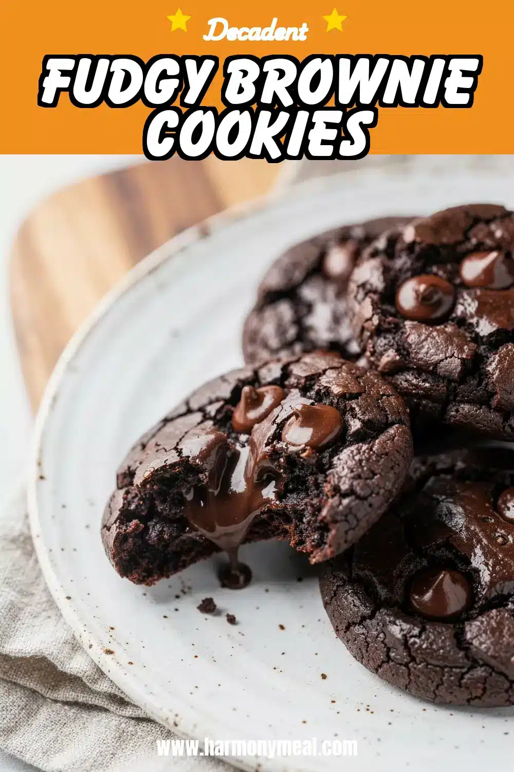 Storage and leftovers for Fudgy Brownie Cookies