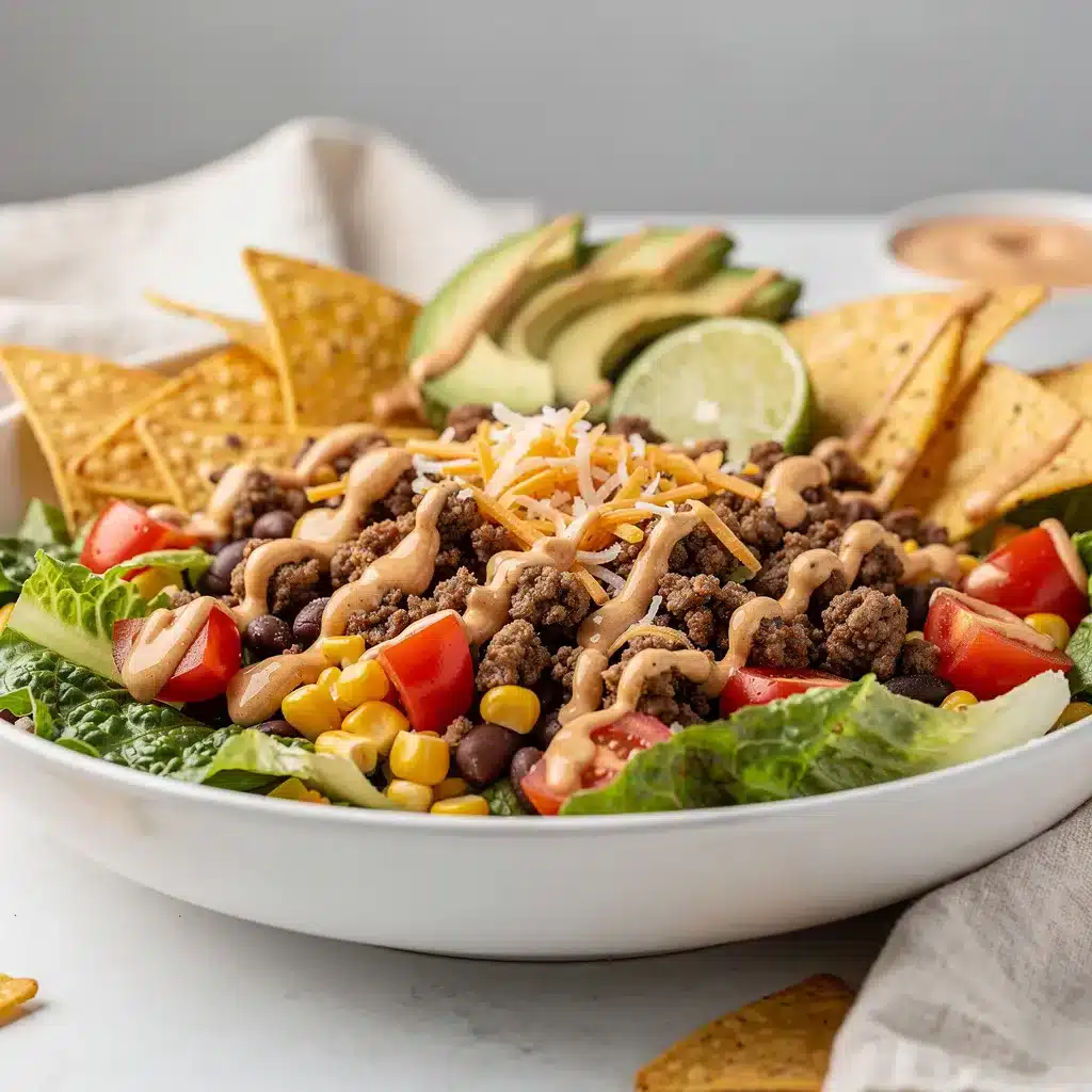Ingredients for Ground Beef Taco Salad