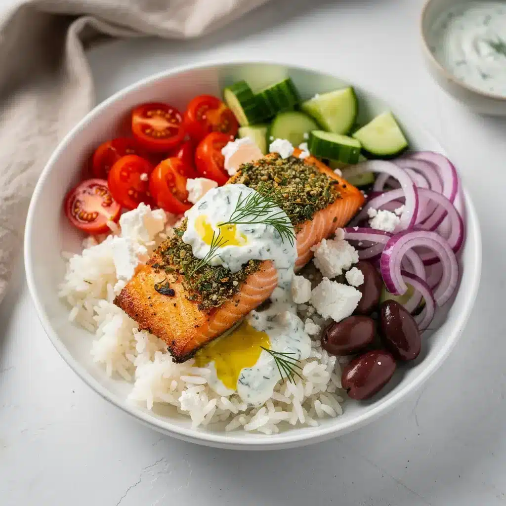 Recipe variations for Mediterranean Salmon Bowls
