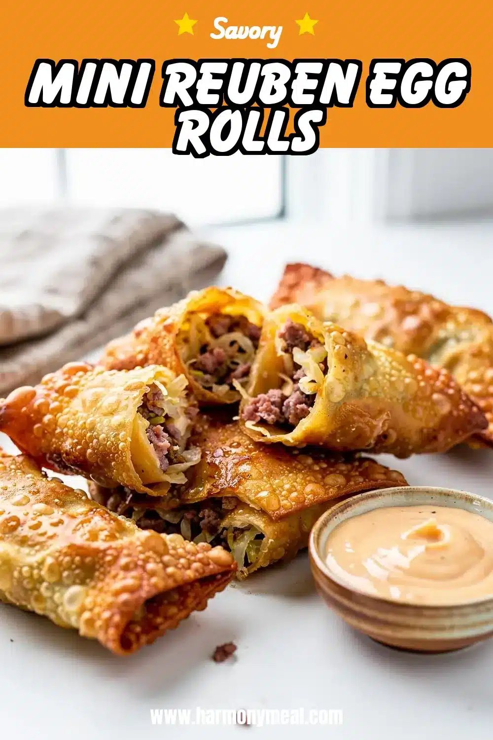 Storage and leftovers for Mini Reuben Egg Rolls