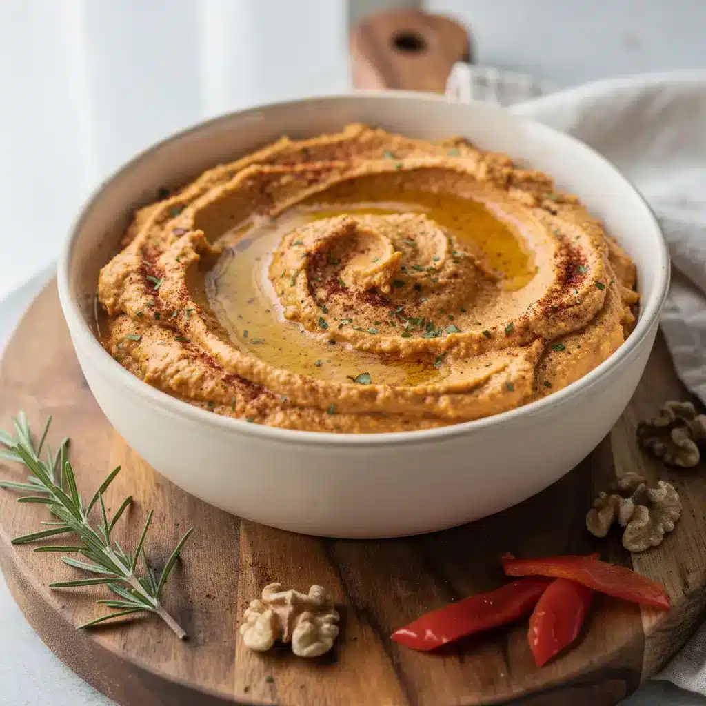 Ingredients for Roasted Red Pepper Walnut Dip