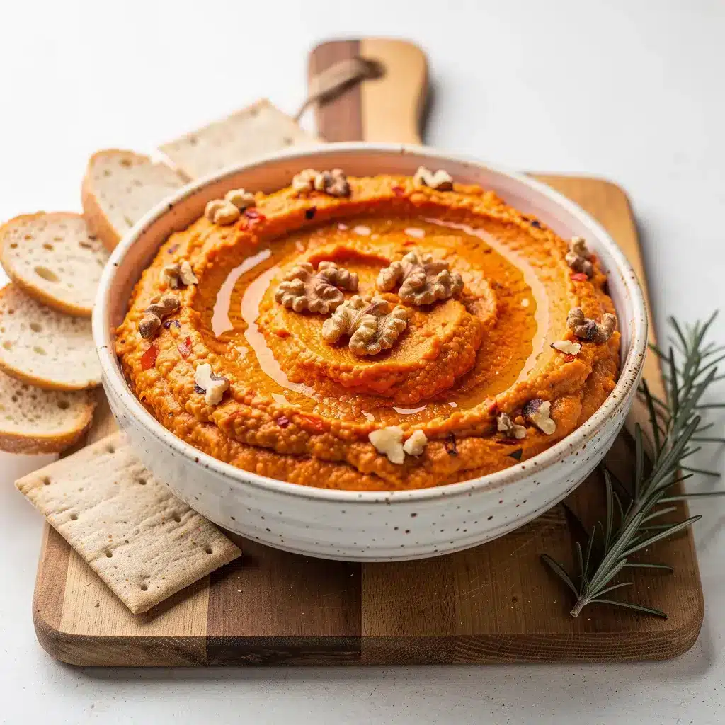 Ingredients for Roasted Red Pepper Walnut Dip