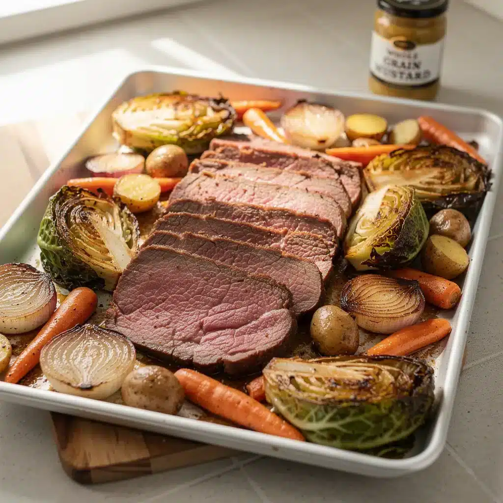 Ingredients for Sheet Pan Corned Beef Cabbage