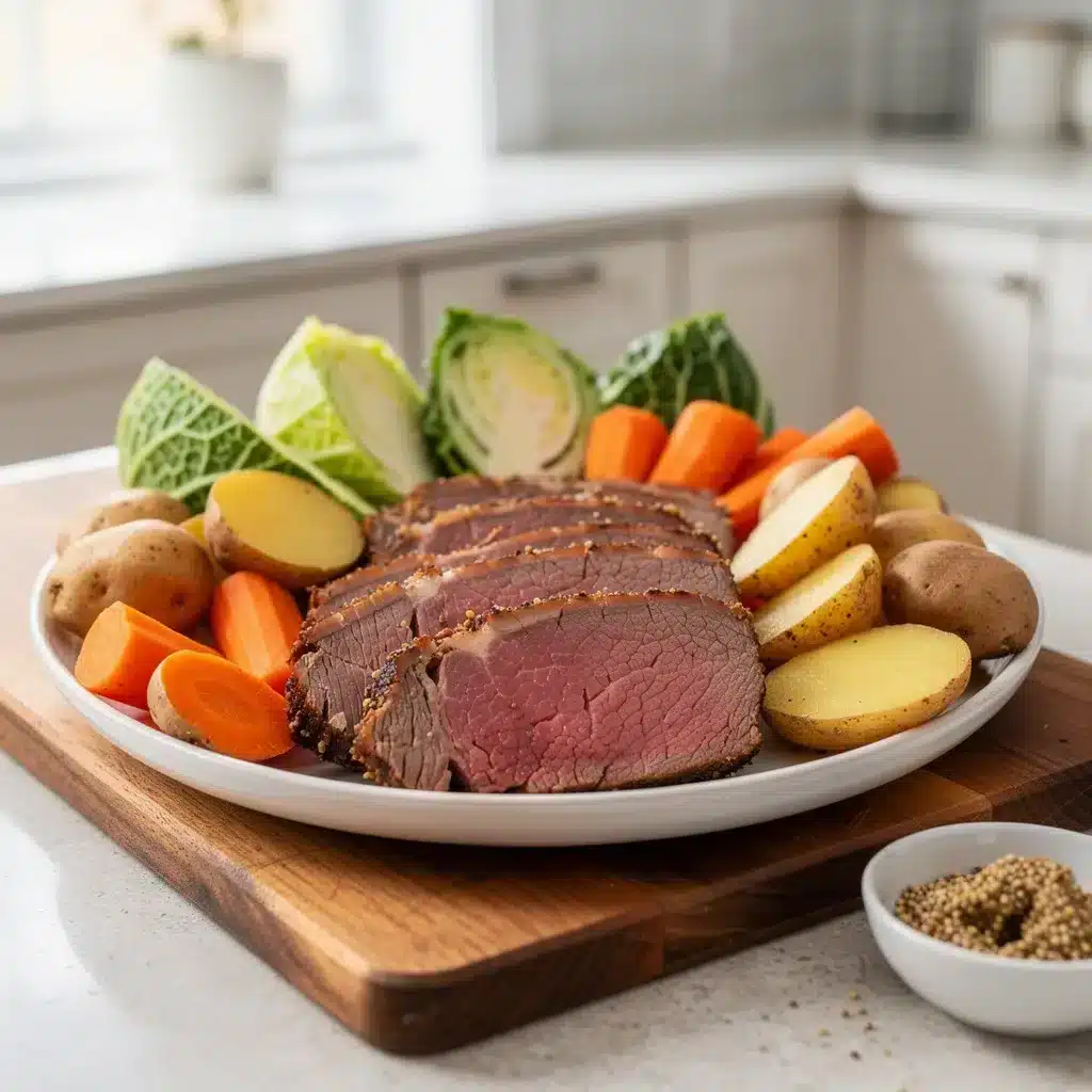 Ingredients for Instant Pot Corned Beef Cabbage