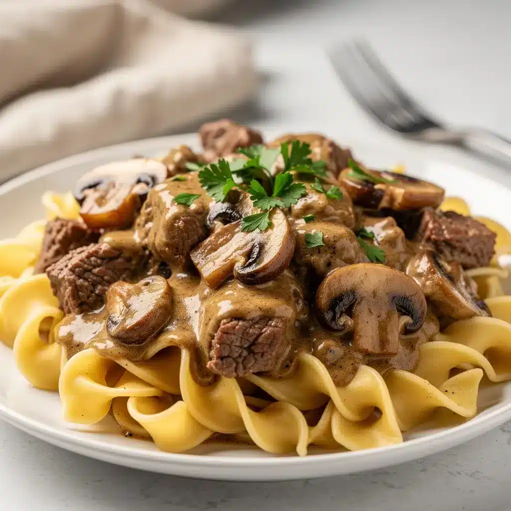 Ingredients for Slow Cooker Beef Stroganoff