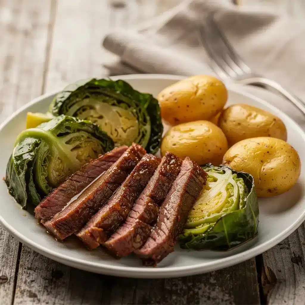Ingredients for Slow Cooker Corned Beef Cabbage