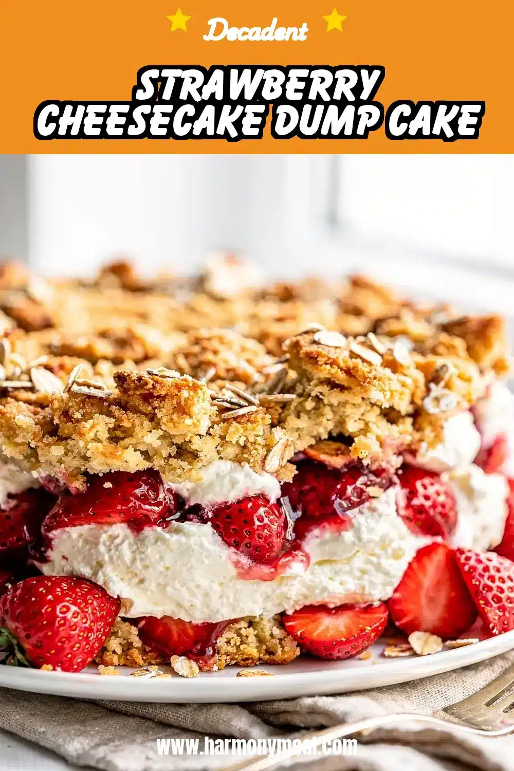 Storage and leftovers for Strawberry Cheesecake Dump Cake