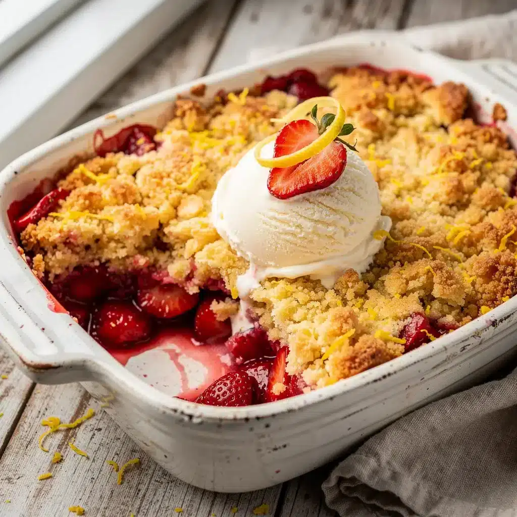 Ingredients for Strawberry Lemon Dump Cake