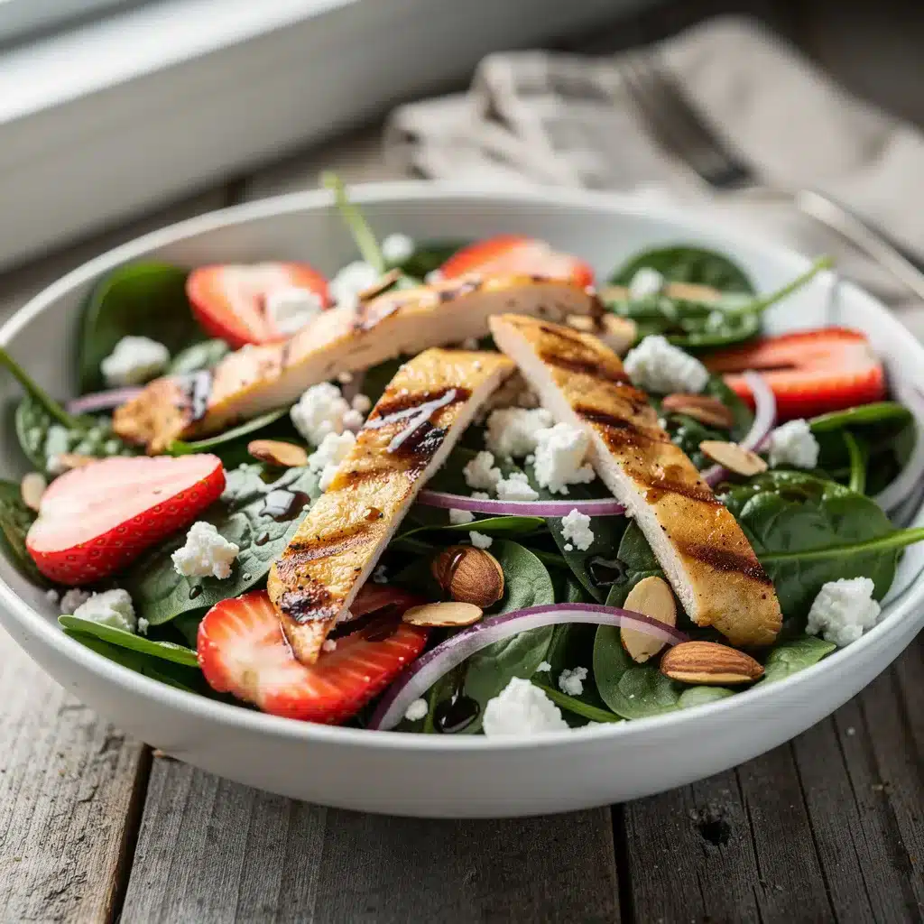 Ingredients for Strawberry Spinach Salad Chicken