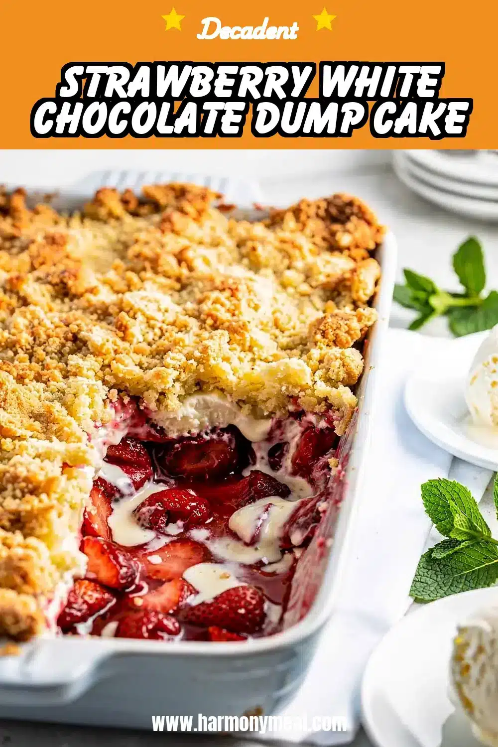 Storage and leftovers for Strawberry White Chocolate Dump Cake
