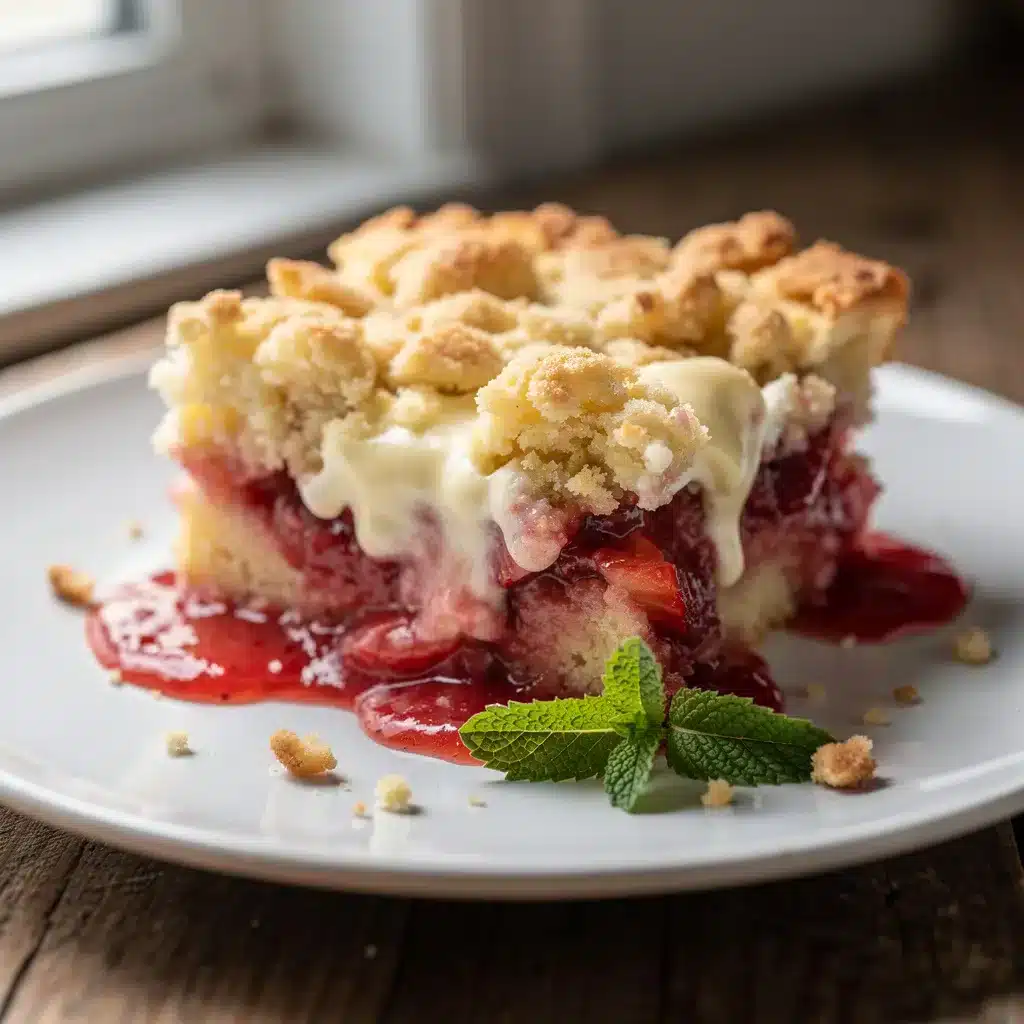 Ingredients for Strawberry White Chocolate Dump Cake