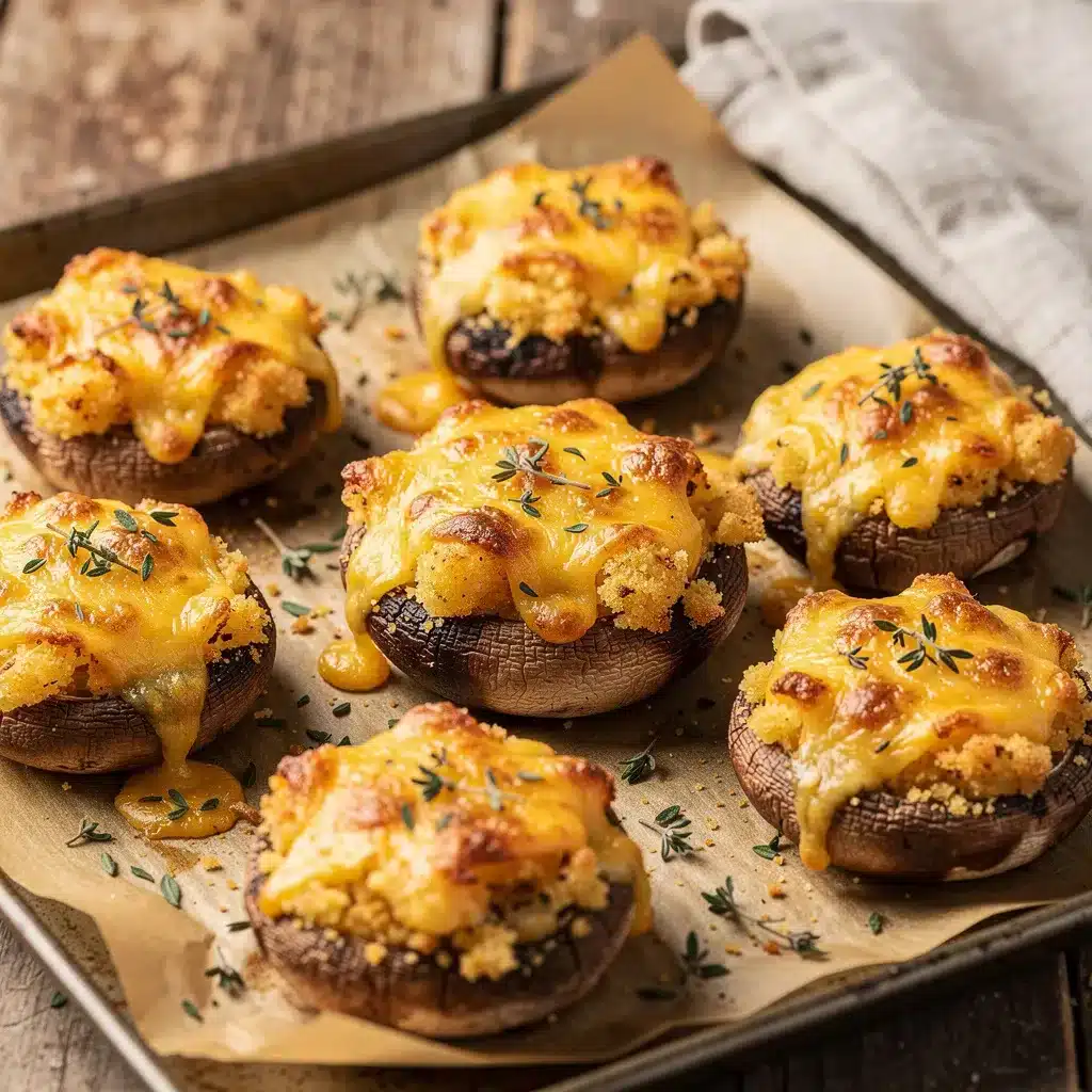 Ingredients for Irish Cheddar Stuffed Mushrooms