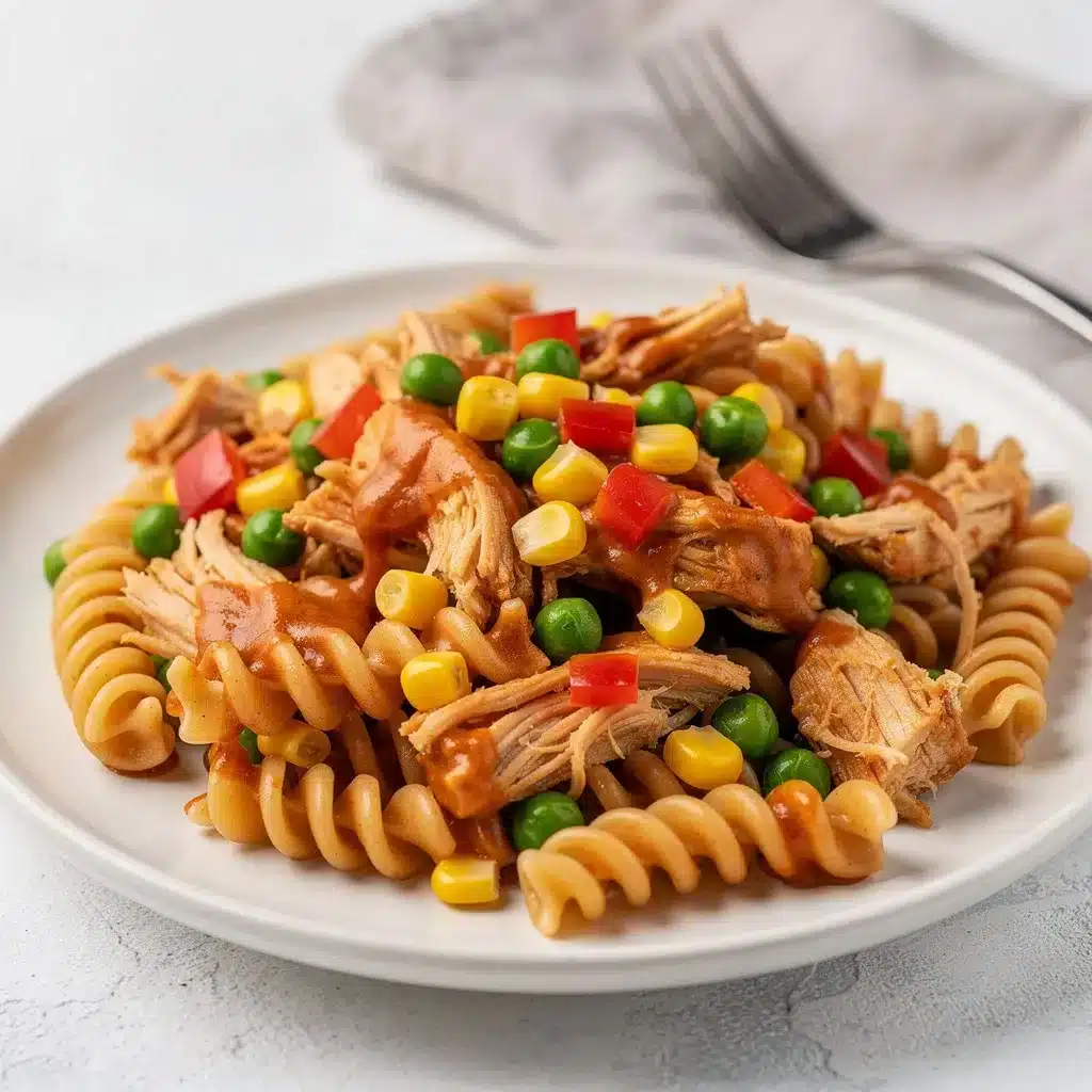 Ingredients for Barbecue Chicken Pasta Salad