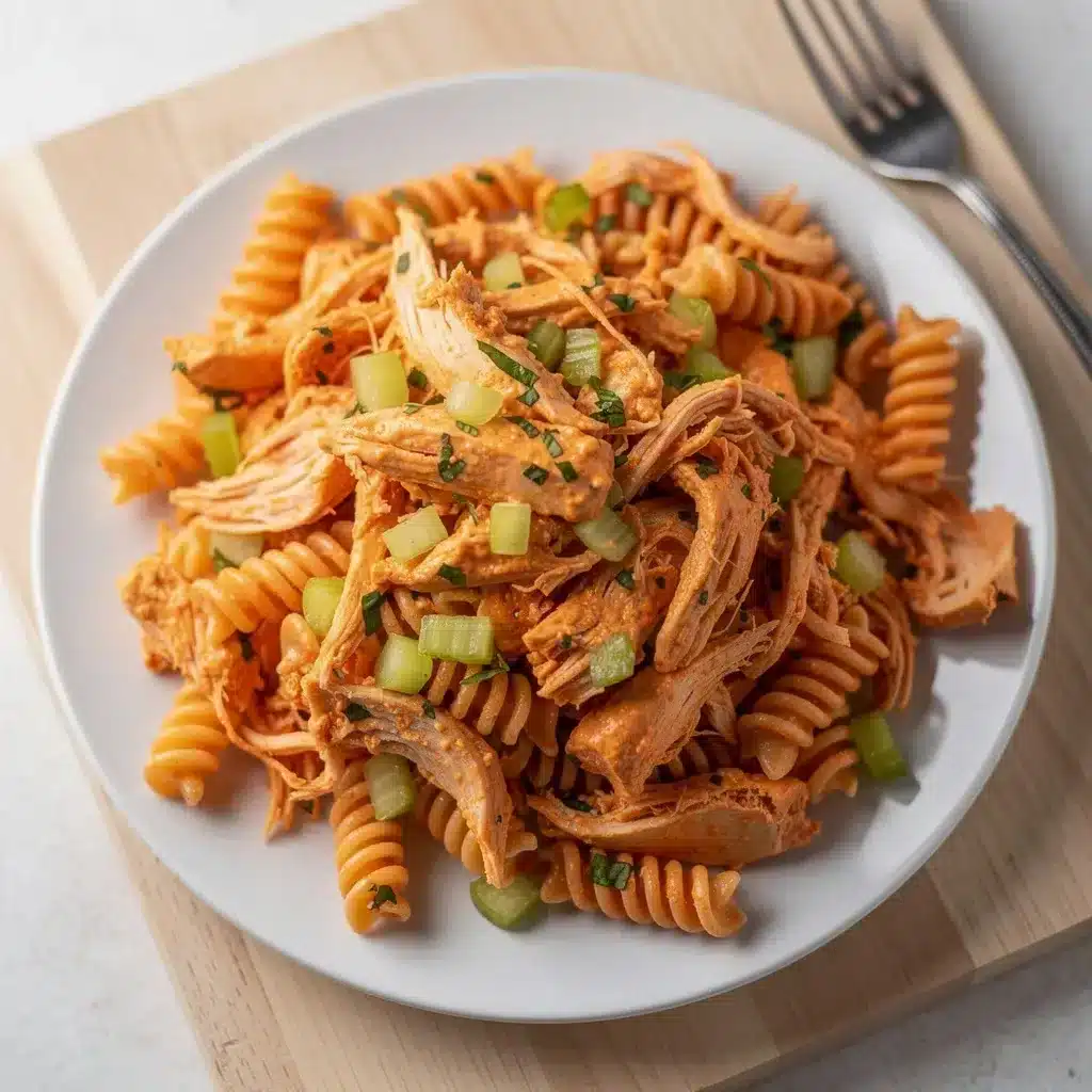 Ingredients for Buffalo Chicken Pasta Salad