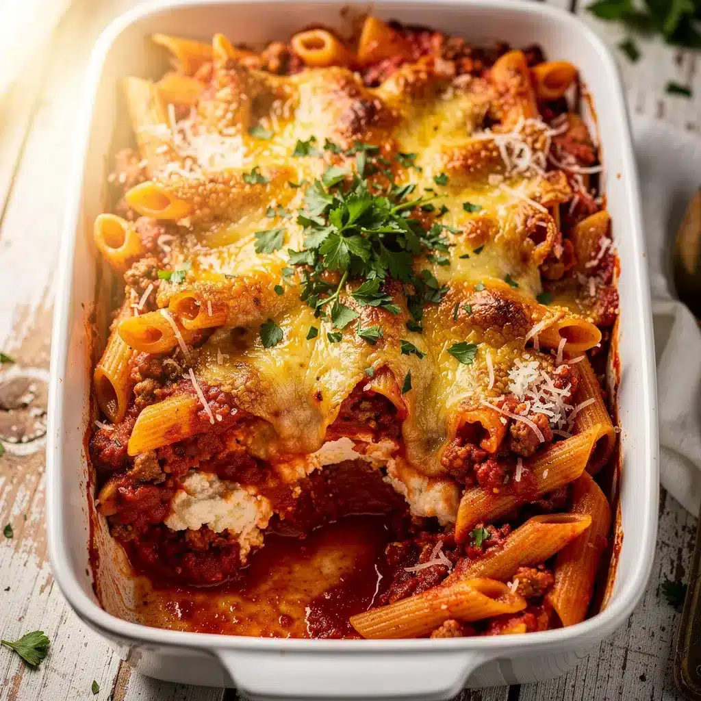 Ingredients for Cheesy Baked Ziti