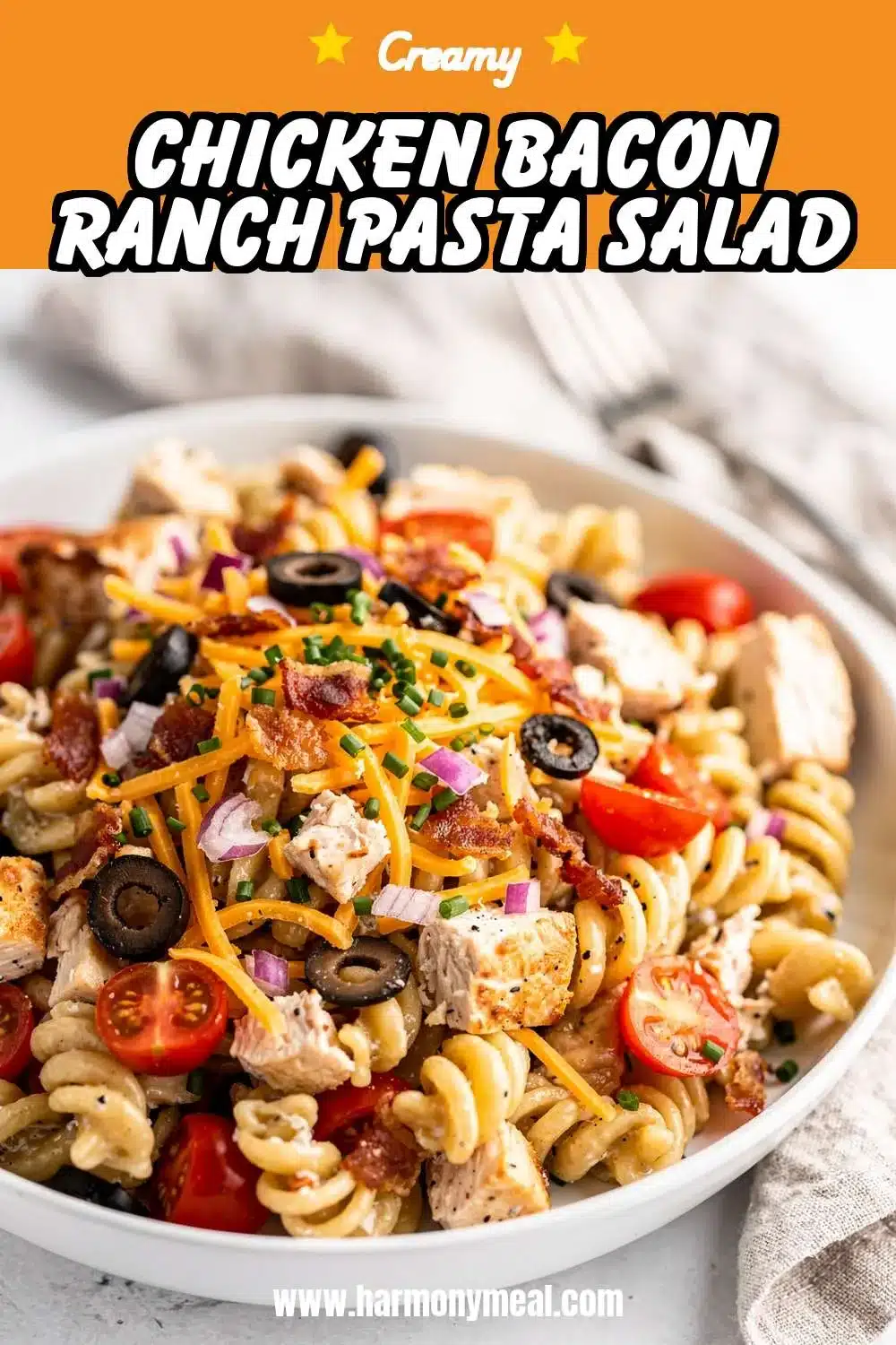 Storage and leftovers for Chicken Bacon Ranch Pasta Salad