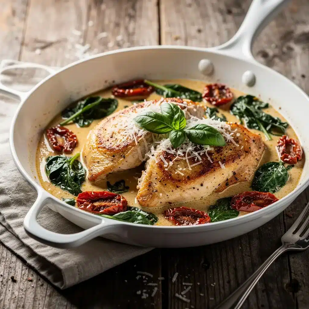 Ingredients for Creamy Tuscan Chicken