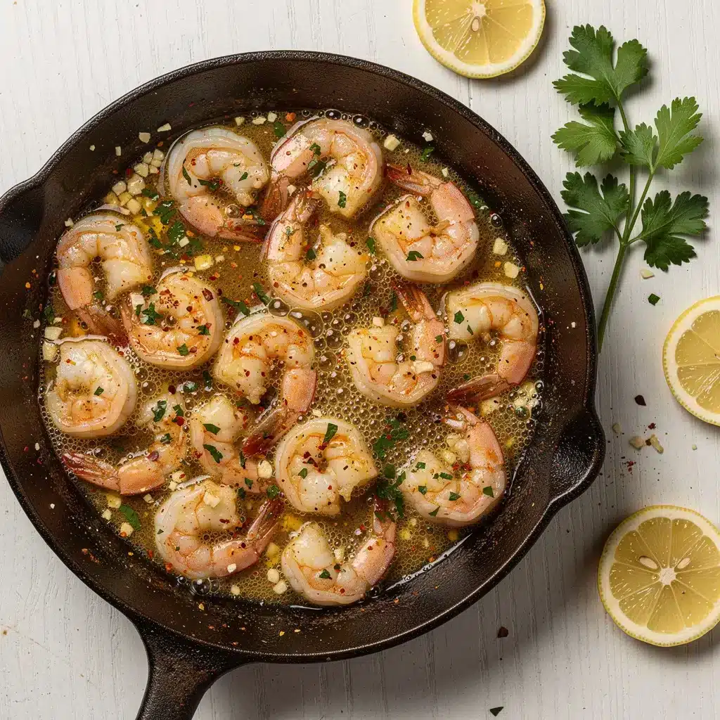 Ingredients for Garlic Lemon Shrimp Skillet