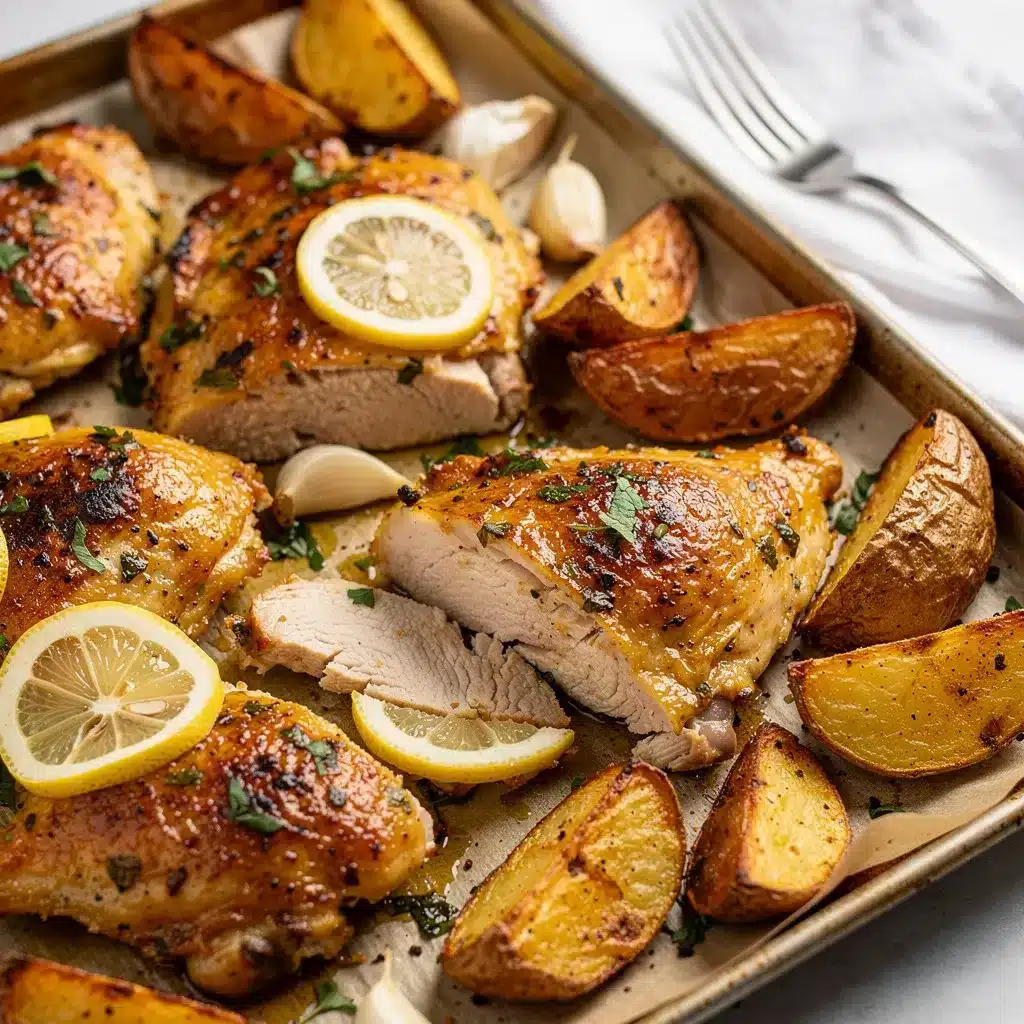 Ingredients for Sheet Pan Lemon Chicken