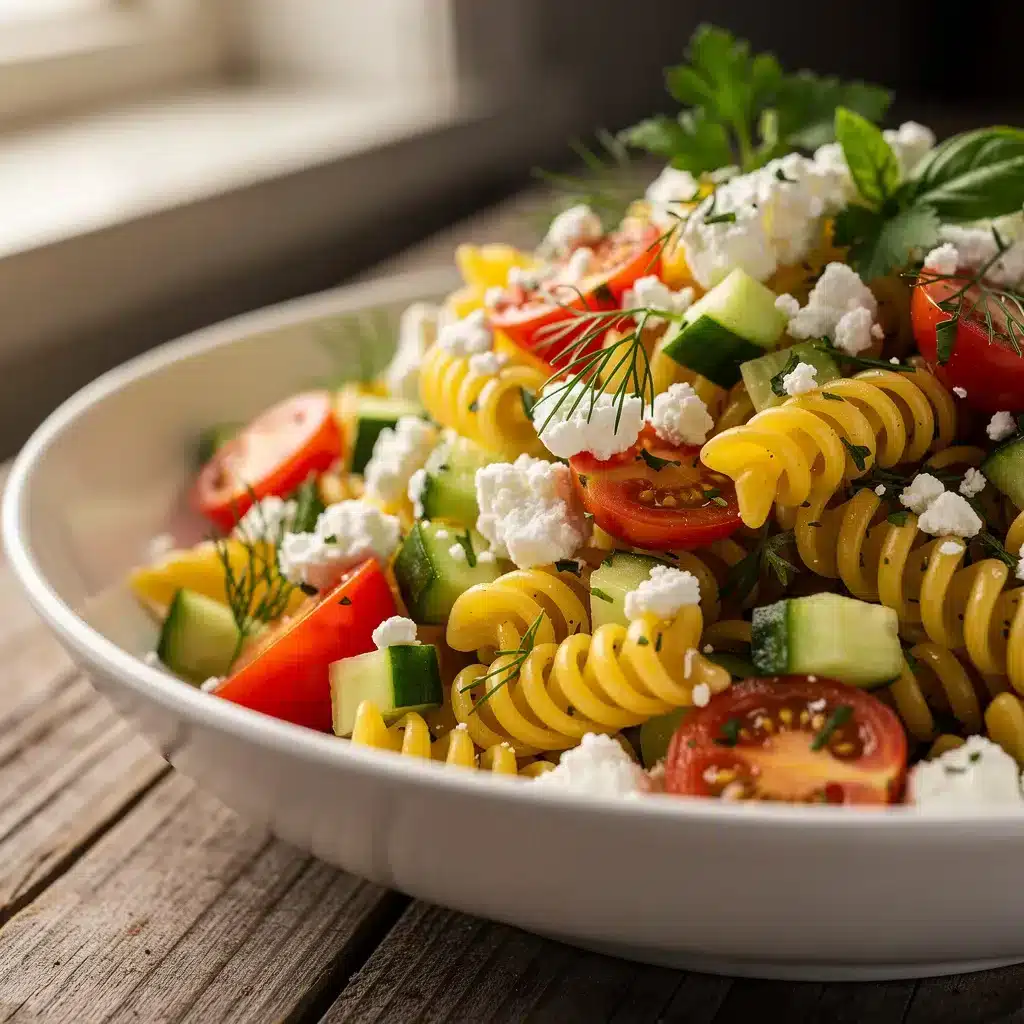 Ingredients for Lemon Herb Pasta Salad