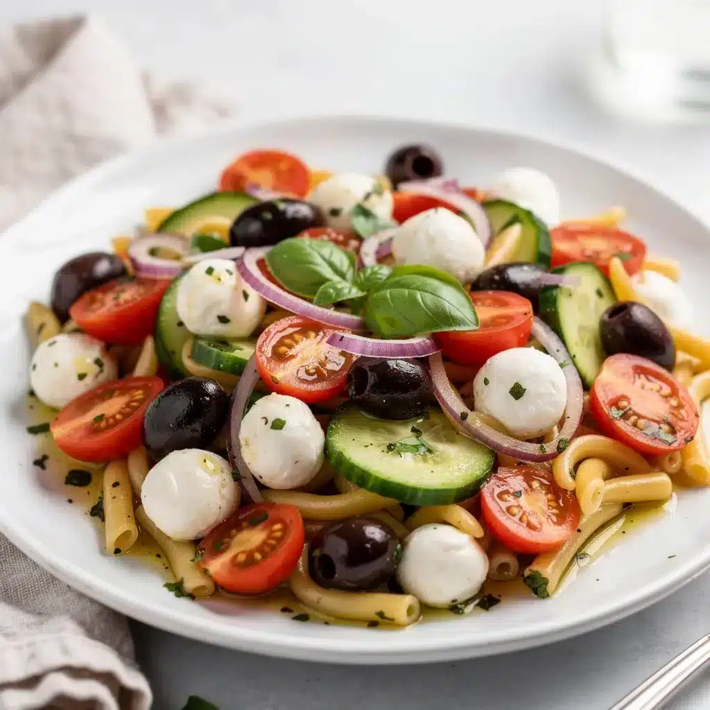 Ingredients for Light Italian Pasta Salad