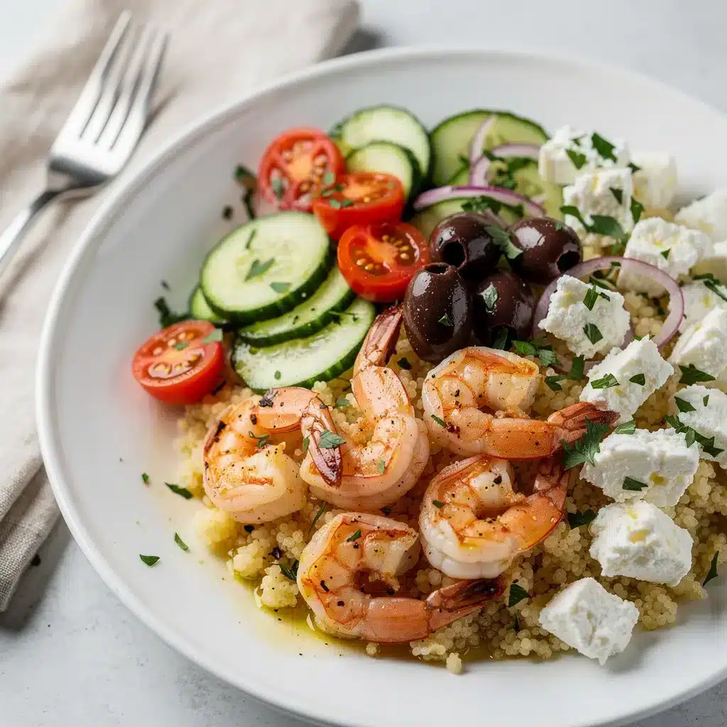 Recipe variations for Mediterranean Shrimp Bowl