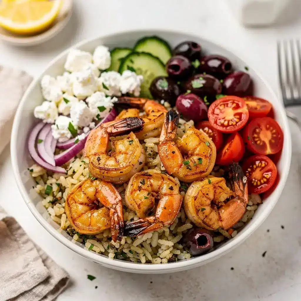Ingredients for Mediterranean Shrimp Bowl