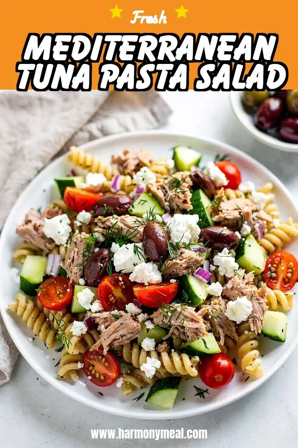 Storage and leftovers for Mediterranean Tuna Pasta Salad