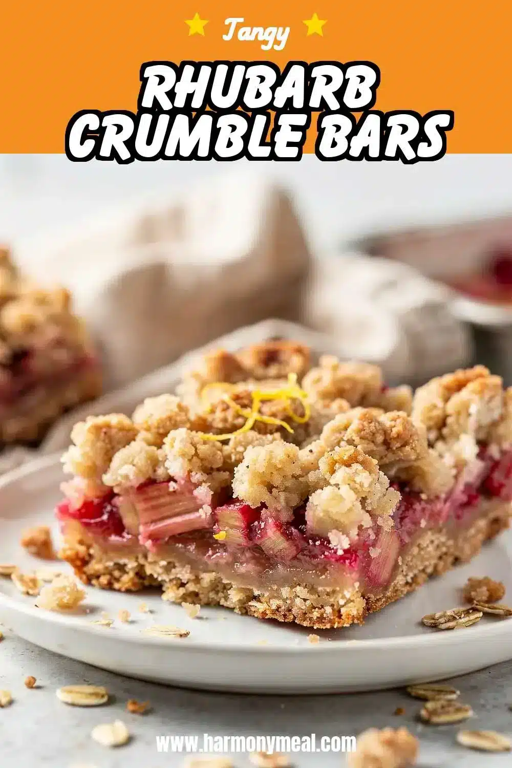 Storage and leftovers for Rhubarb Crumble Bars