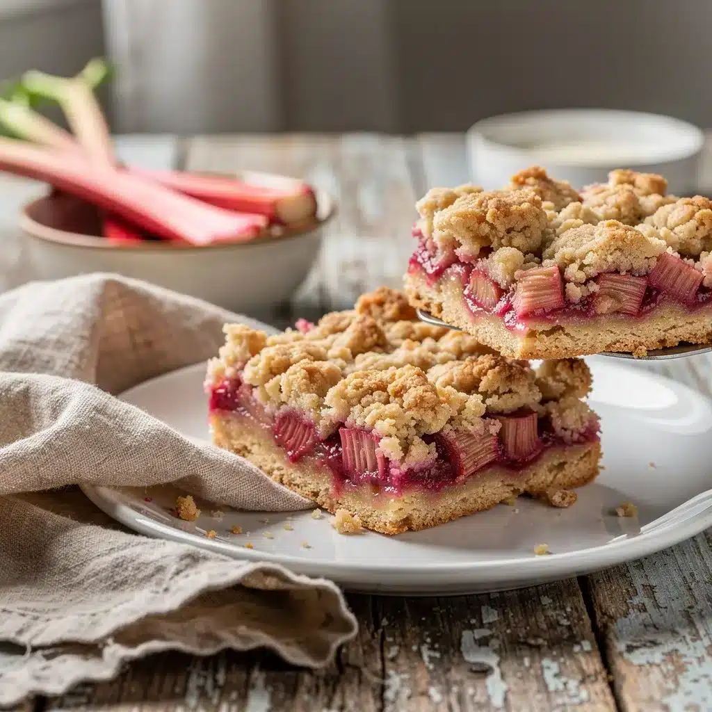 Ingredients for Rhubarb Crumble Bars