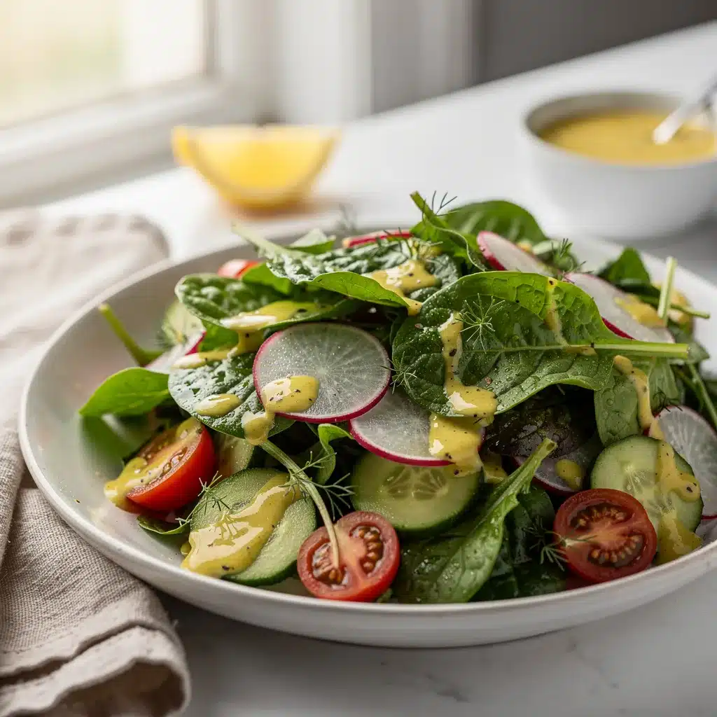 Ingredients for Spring Mix Salad with Lemon Vinaigrette