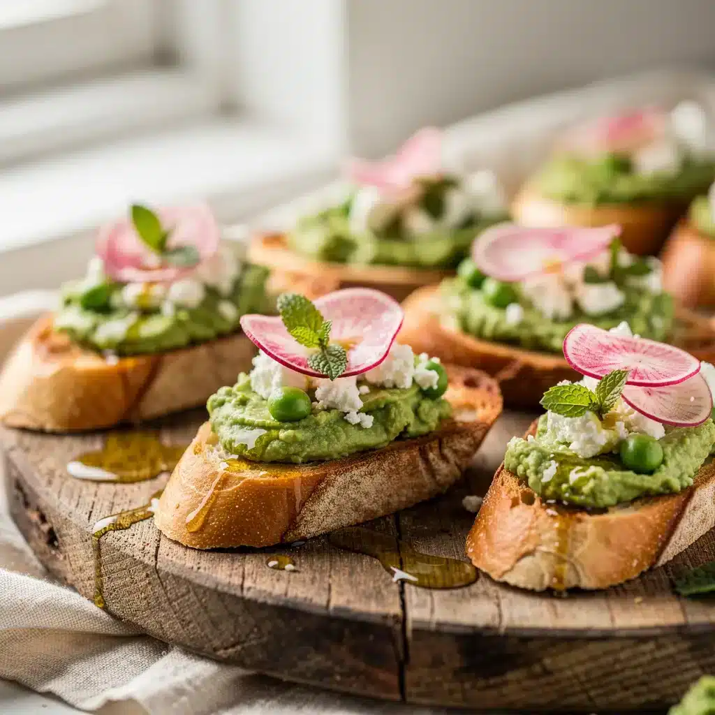 Ingredients for Spring Pea Crostini