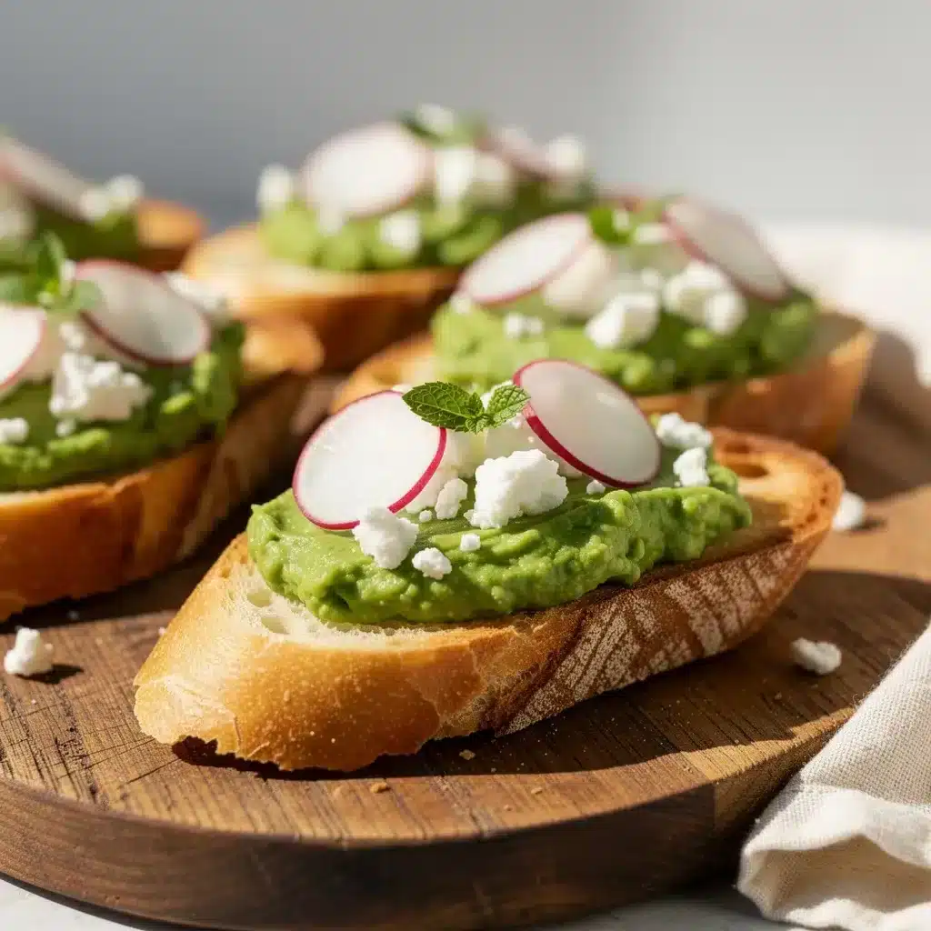 Recipe variations for Spring Pea Crostini