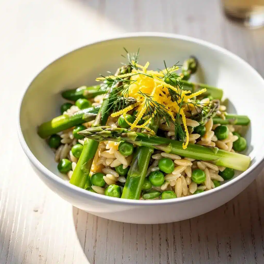 Ingredients for Spring Vegetable Orzo